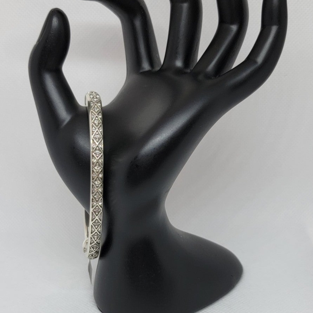 Brighton Elegant Silver Patterned Bangle